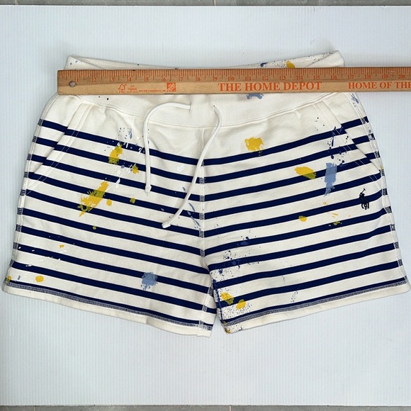 Polo Ralph Lauren Women’s Paint-Splatter Striped Shorts - Picture 4 of 9